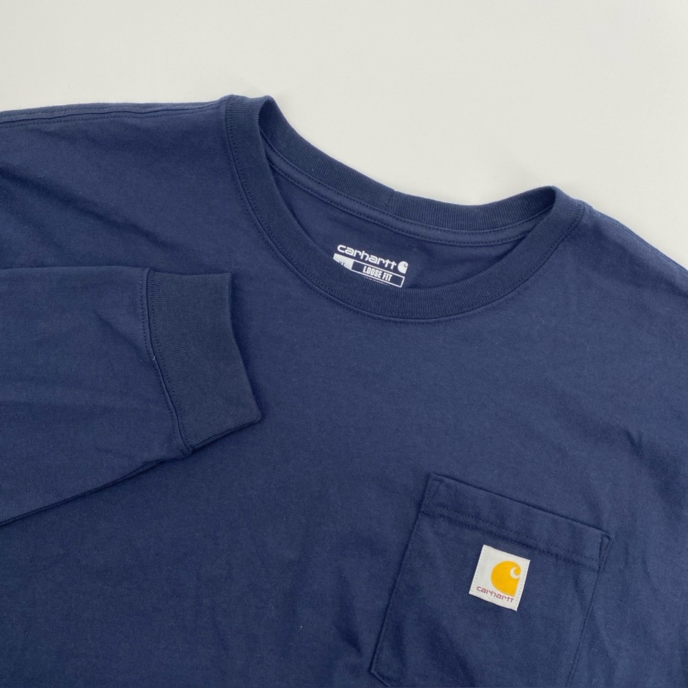 Carhartt T Shirt Mens Extra Large Blue K126 Loose Durable Workwear Chore Utility